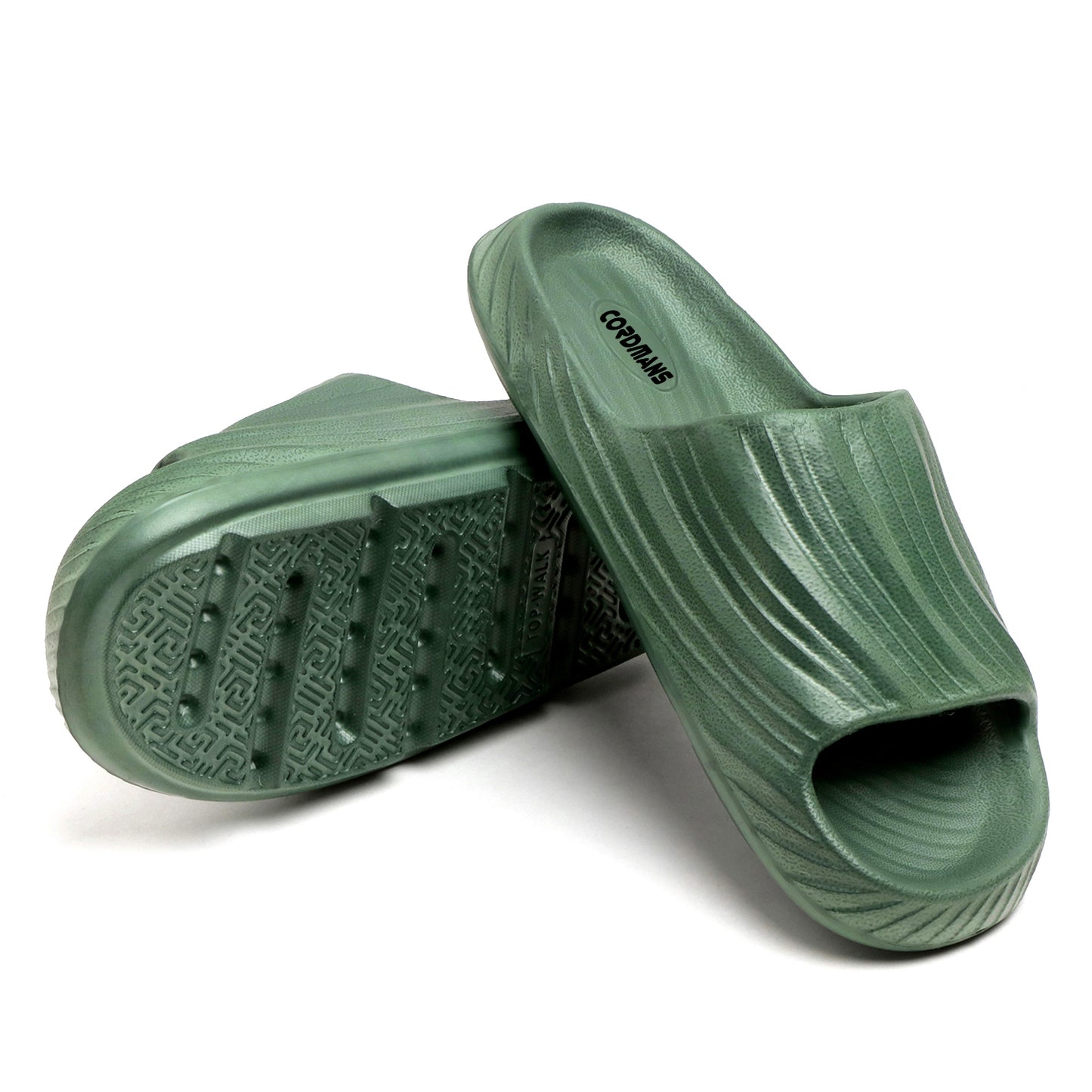 Premium Comfort Slide Sandals for Men & Women | Stylish Olive Green Casual Wear