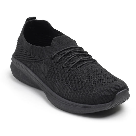 Women’s Black Lightweight Mesh Sneakers – Stylish & Comfortable Everyday Shoes