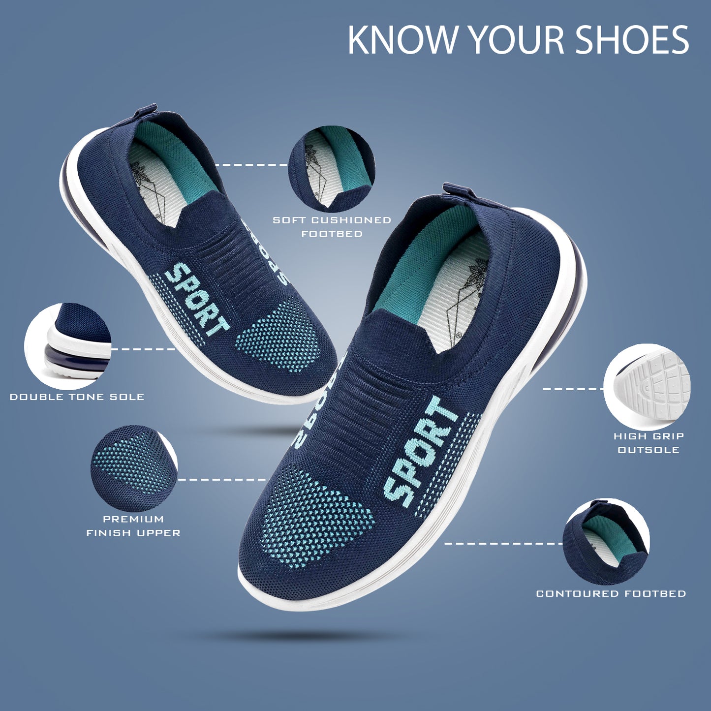 Cordmans Sport – Women’s Slip-On Walking Shoes