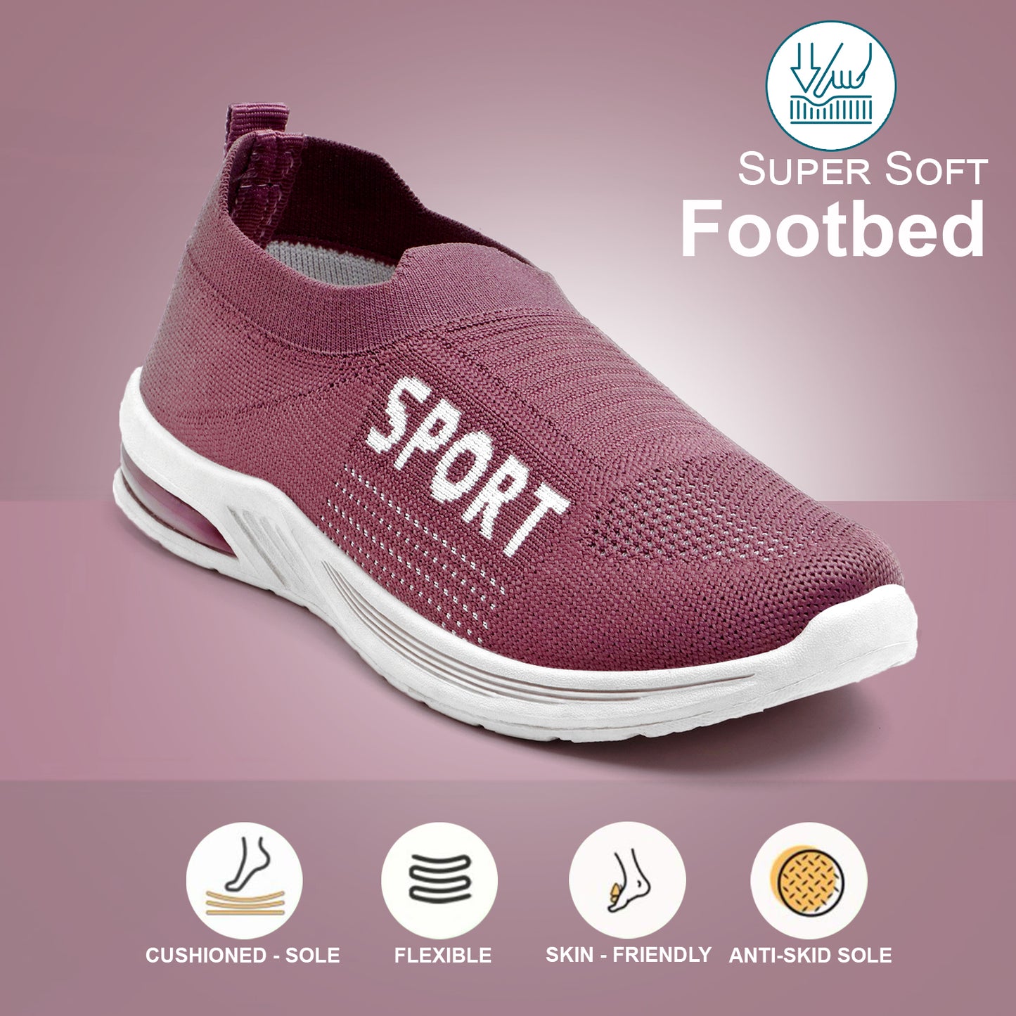 Cordmans Sport – Women’s Slip-On Walking Shoes