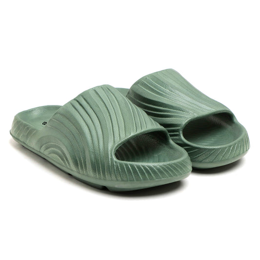 Premium Comfort Slide Sandals for Men & Women | Stylish Olive Green Casual Wear