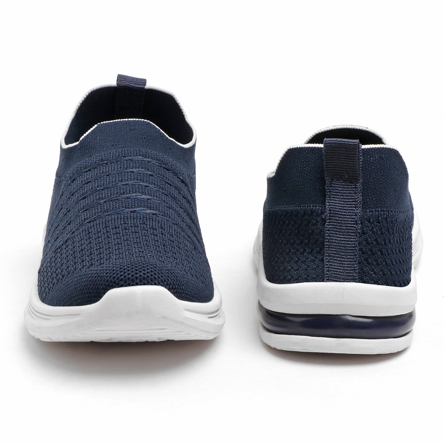 Women’s Navy Blue Slip-On Sports Sneakers – Lightweight & Breathable Walking Shoes