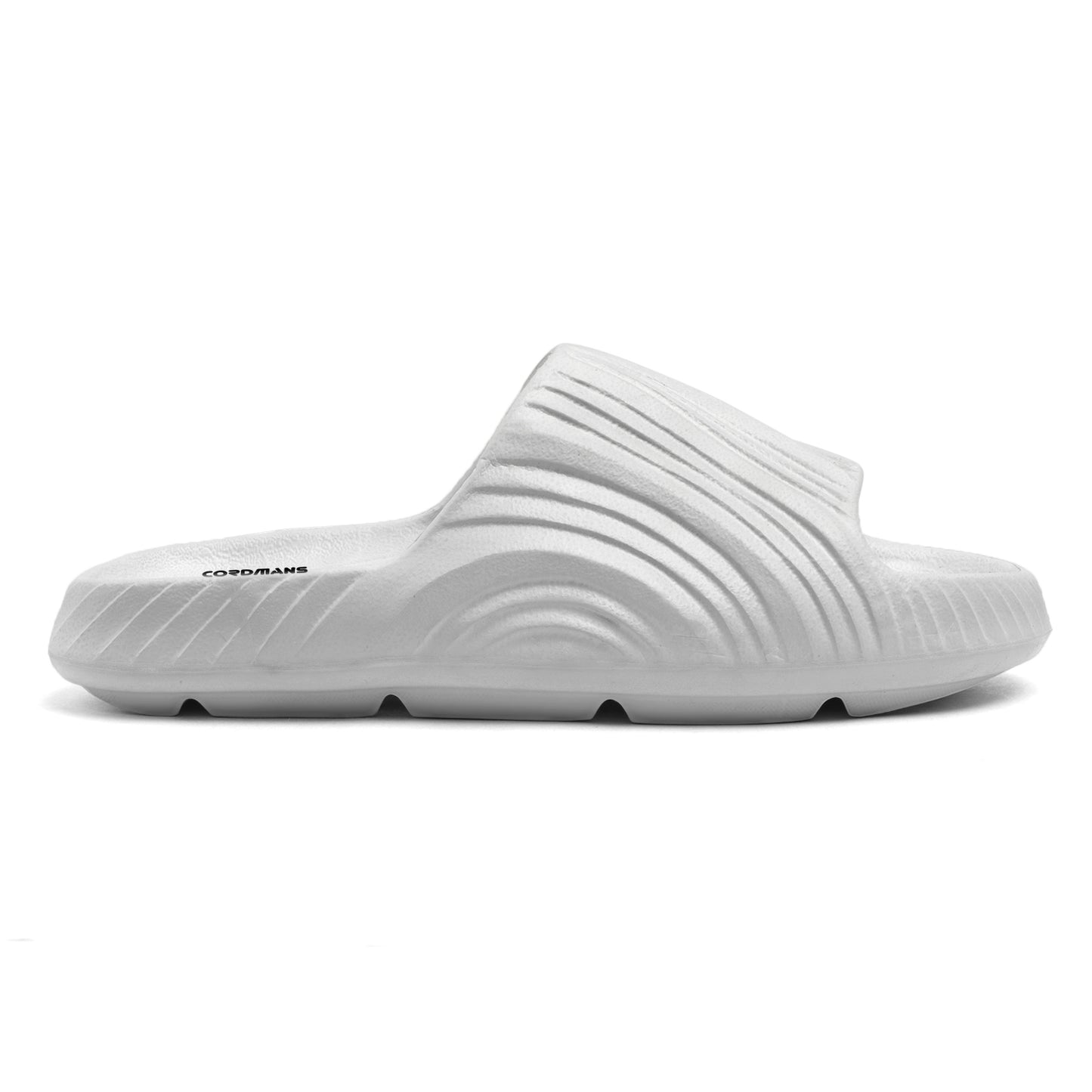 Men’s White Comfort Slides – Lightweight Slip-on Slippers for Everyday Casual Wear