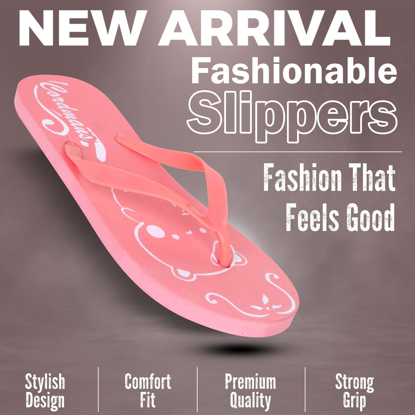 Cordmans Cartoon Slippers – Trendy & Comfortable Flip-Flops for Women
