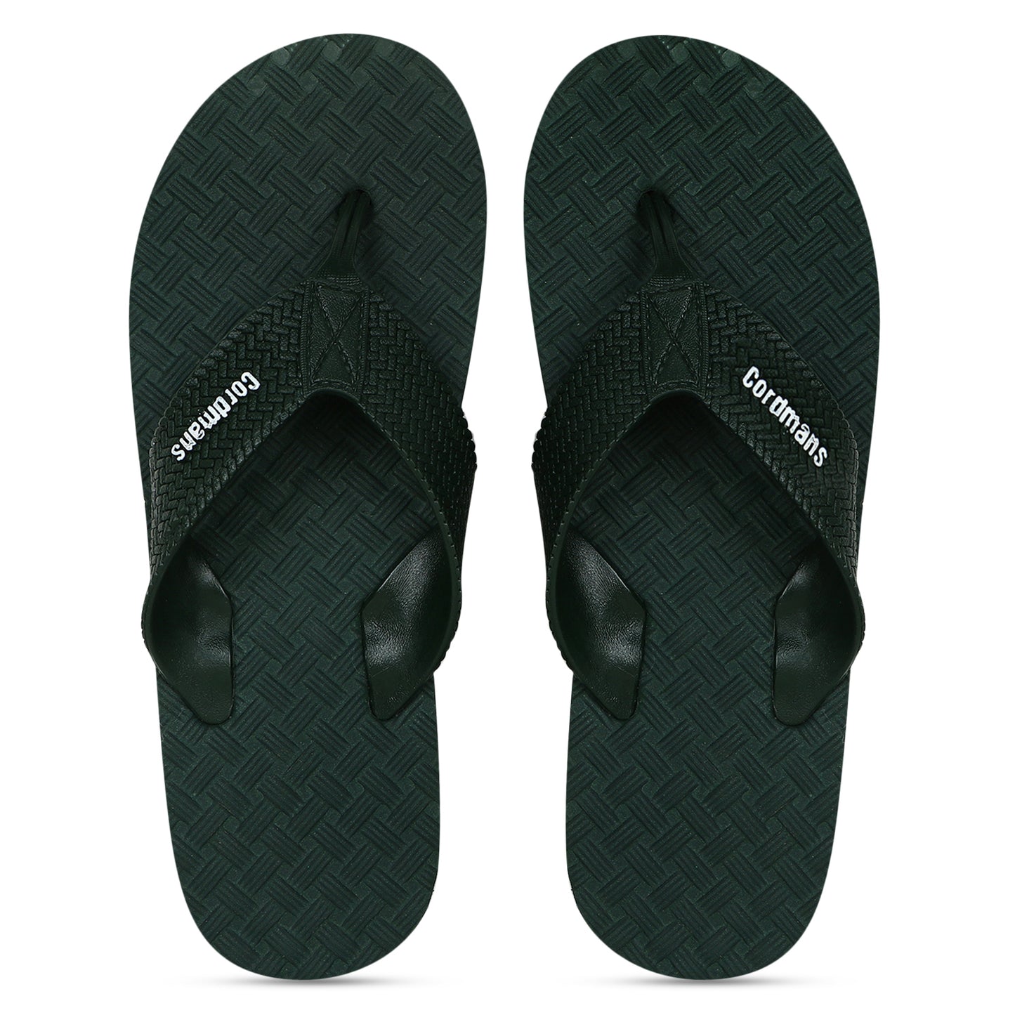 Cordmans Men's Flip-Flops – Pack of 2 (Maroon & green) Casual Comfort Slippers