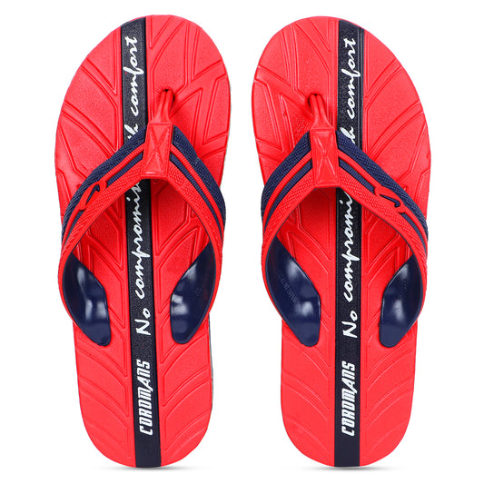 Men’s Red-Navy Flip-Flops – Everyday Bold Comfort