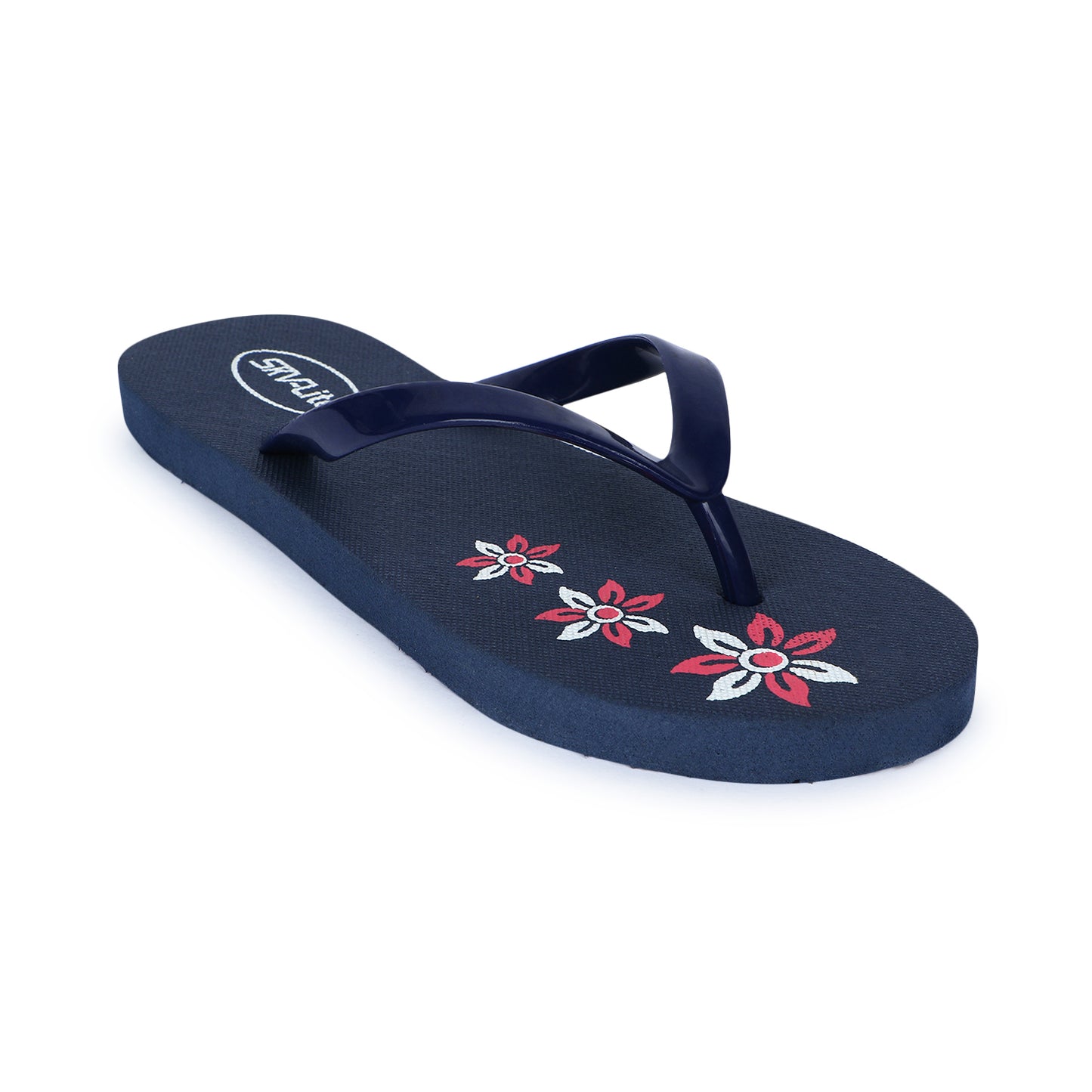 Cordmans BloomStep – Women’s Navy Blue Floral Flip-Flops