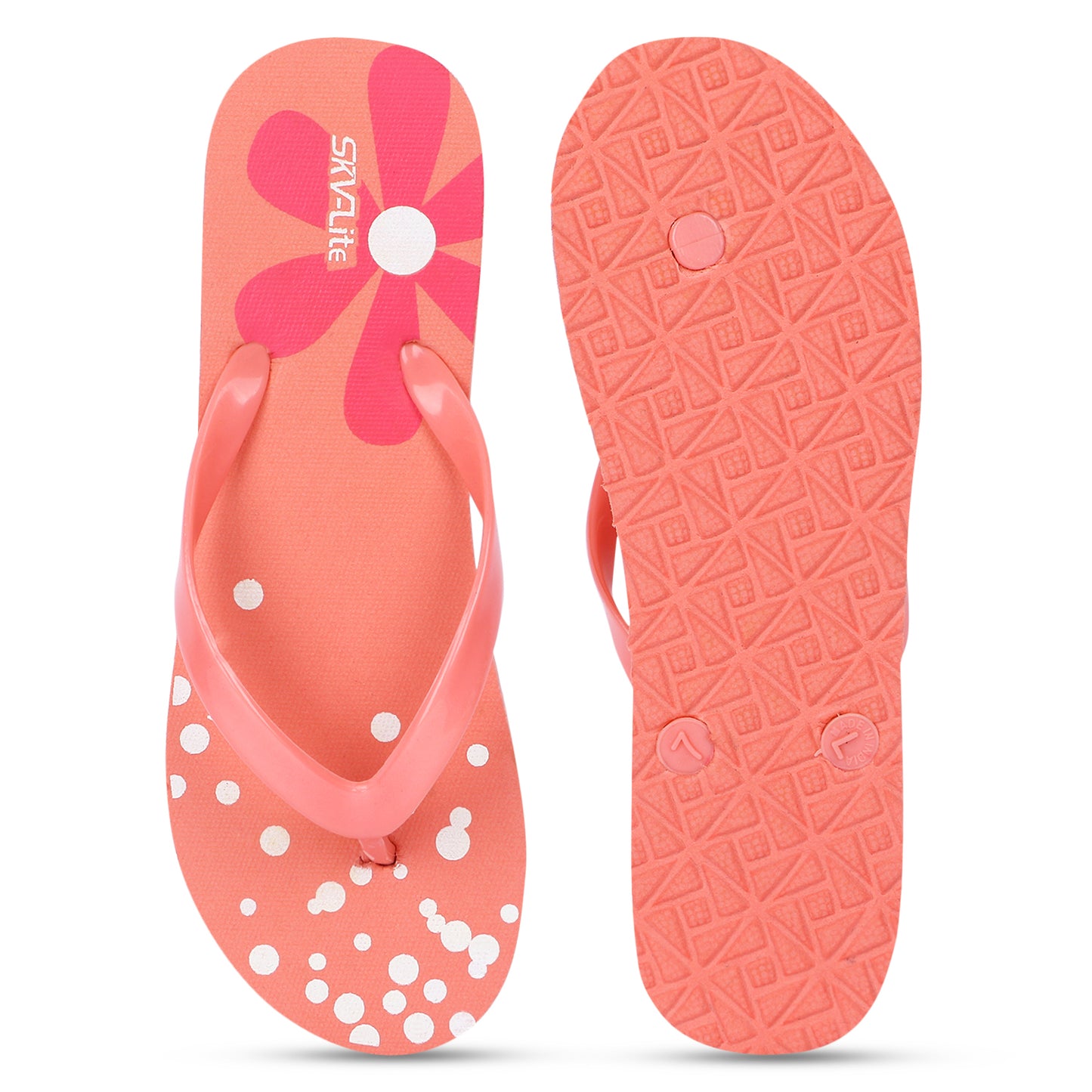 Cordmans BloomPop – Women’s Pink Polka & Floral Flip-Flops