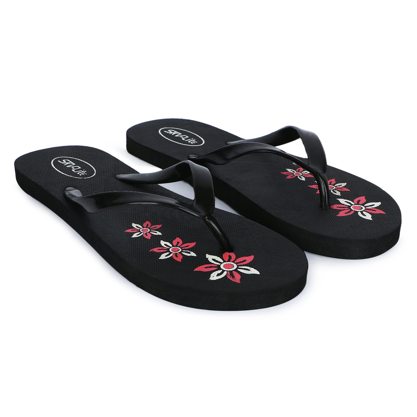 Cordmans BloomStep – Women’s Black Floral Flip-Flops