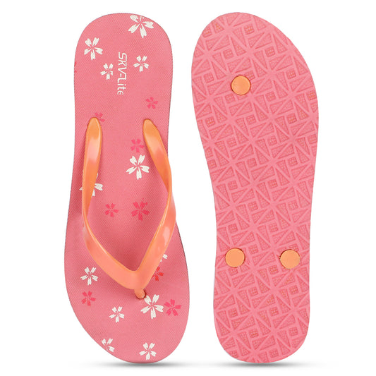 Stylish Women’s Floral Printed Flip-Flops