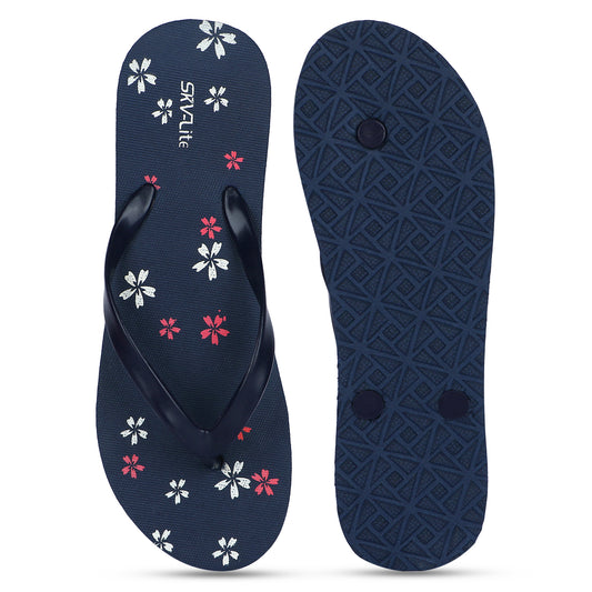 Stylish Women’s Floral Printed Flip-Flops