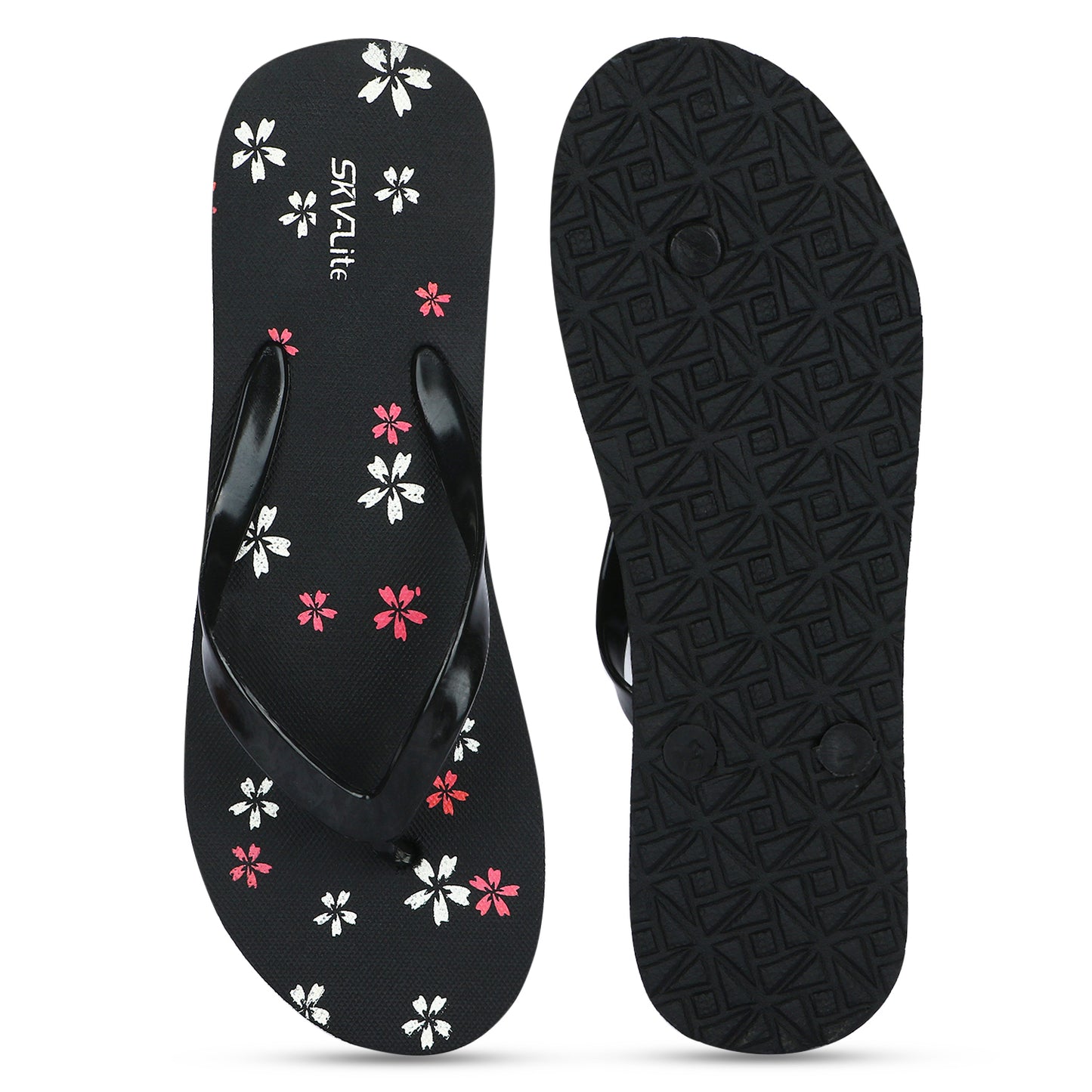 Stylish Women’s Floral Printed Flip-Flops