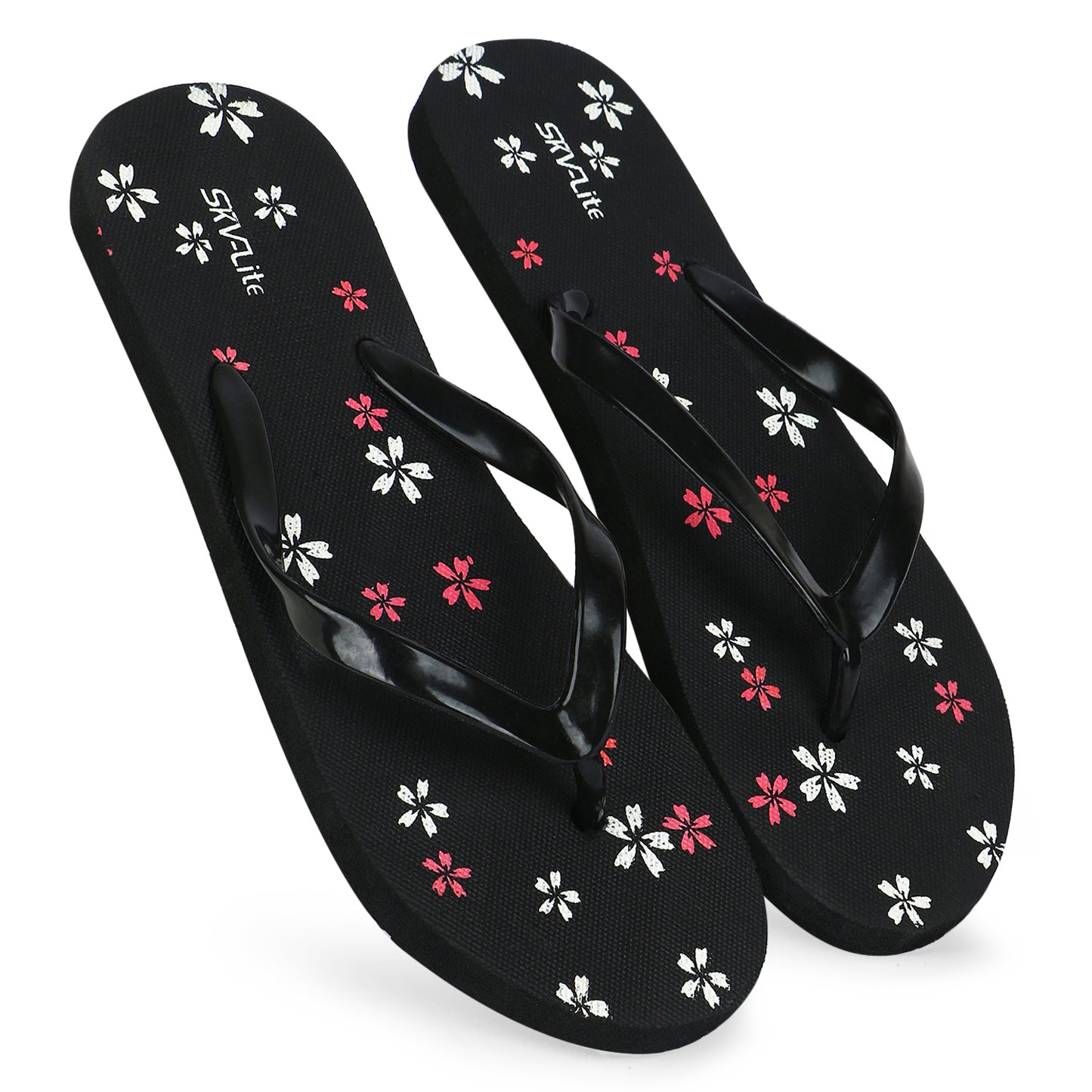 Stylish Women’s Floral Printed Flip-Flops