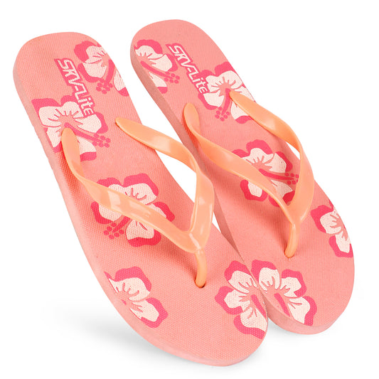 Flower Print Flip Flops – Comfortable & Trendy Slippers