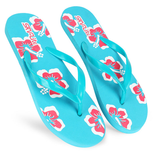 Flower Print Flip Flops – Comfortable & Trendy Slippers