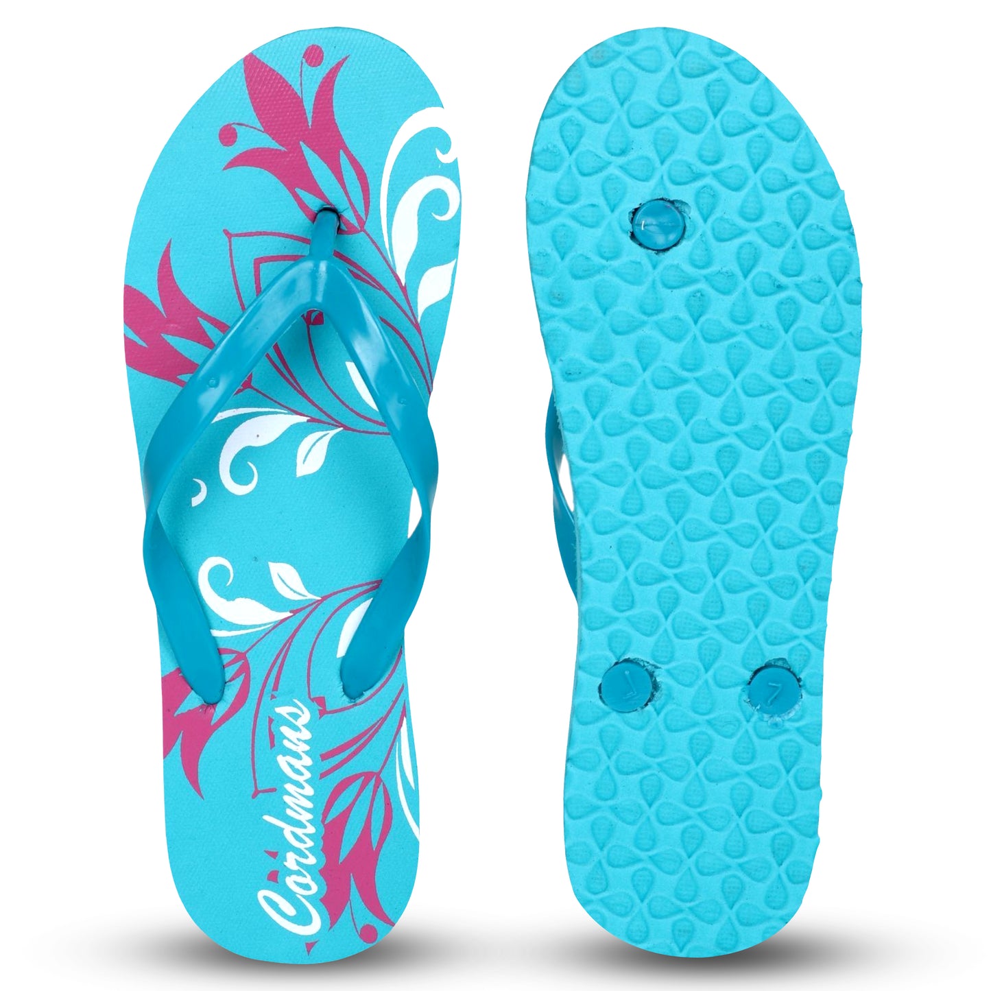 Cordmans BloomWave – Women’s Sky Floral Print Flip-Flops