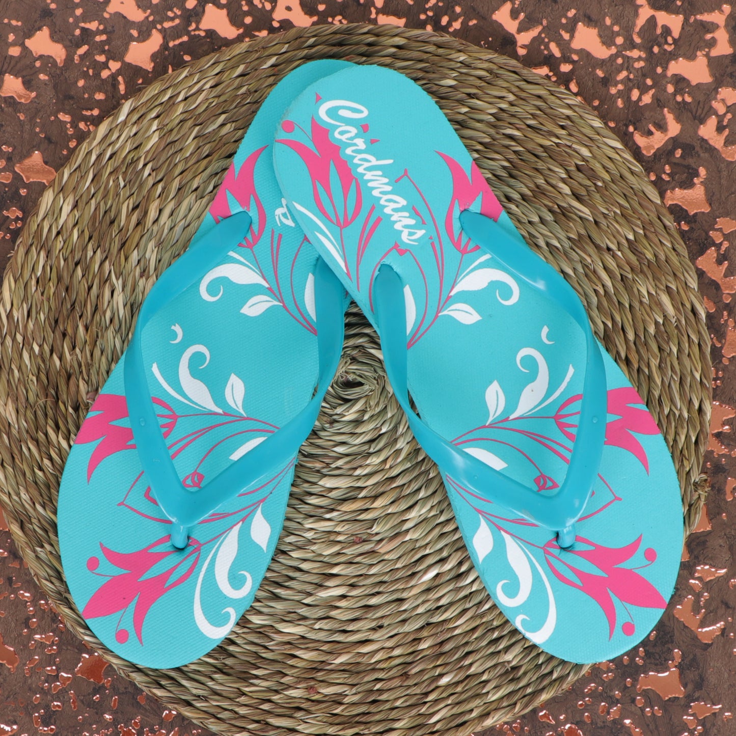 Cordmans BloomWave – Women’s Sky Floral Print Flip-Flops