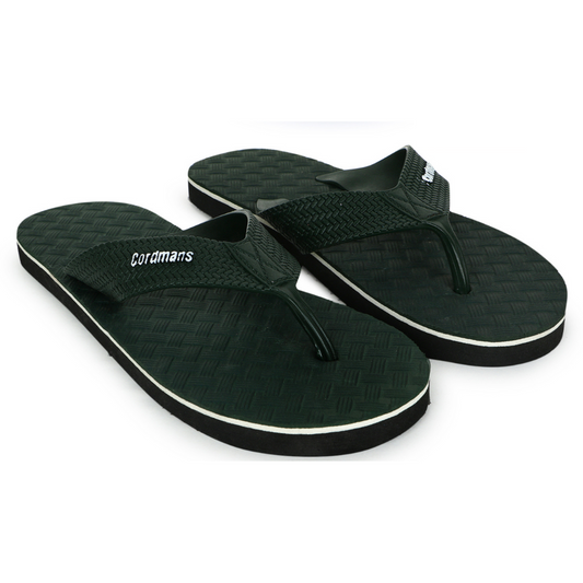 Cordmans Men's Flip-Flops – Pack of 2 (Blue & Mustard) Casual Comfort Slippers