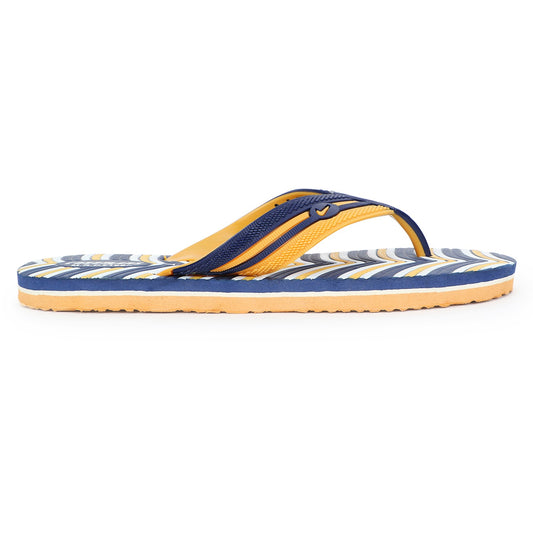 Cordmans WaveFlex – Men's Navy & Yellow Striped Flip-Flops