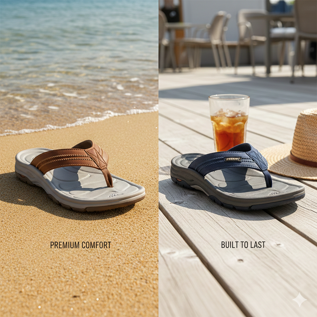 Premium Flip-Flops for Men: Beach, Casual, and Everyday Wear