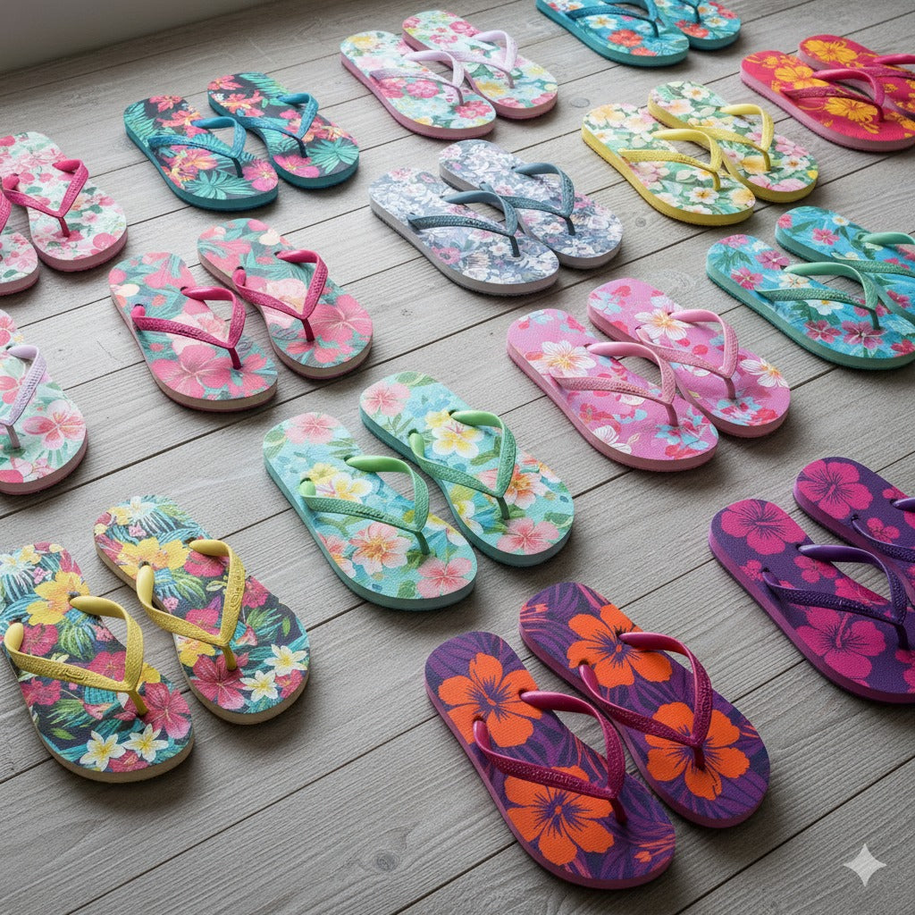 Flower Flip Flops