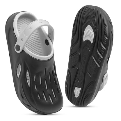 Unisex Comfort Clogs – Black | Lightweight, Anti-Slip & Water-Friendly