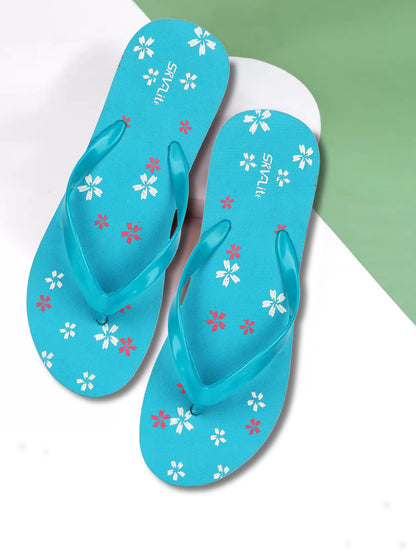Stylish Women’s Floral Printed Flip-Flops