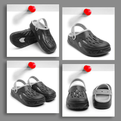 Unisex Comfort Clogs – Black | Lightweight, Anti-Slip & Water-Friendly