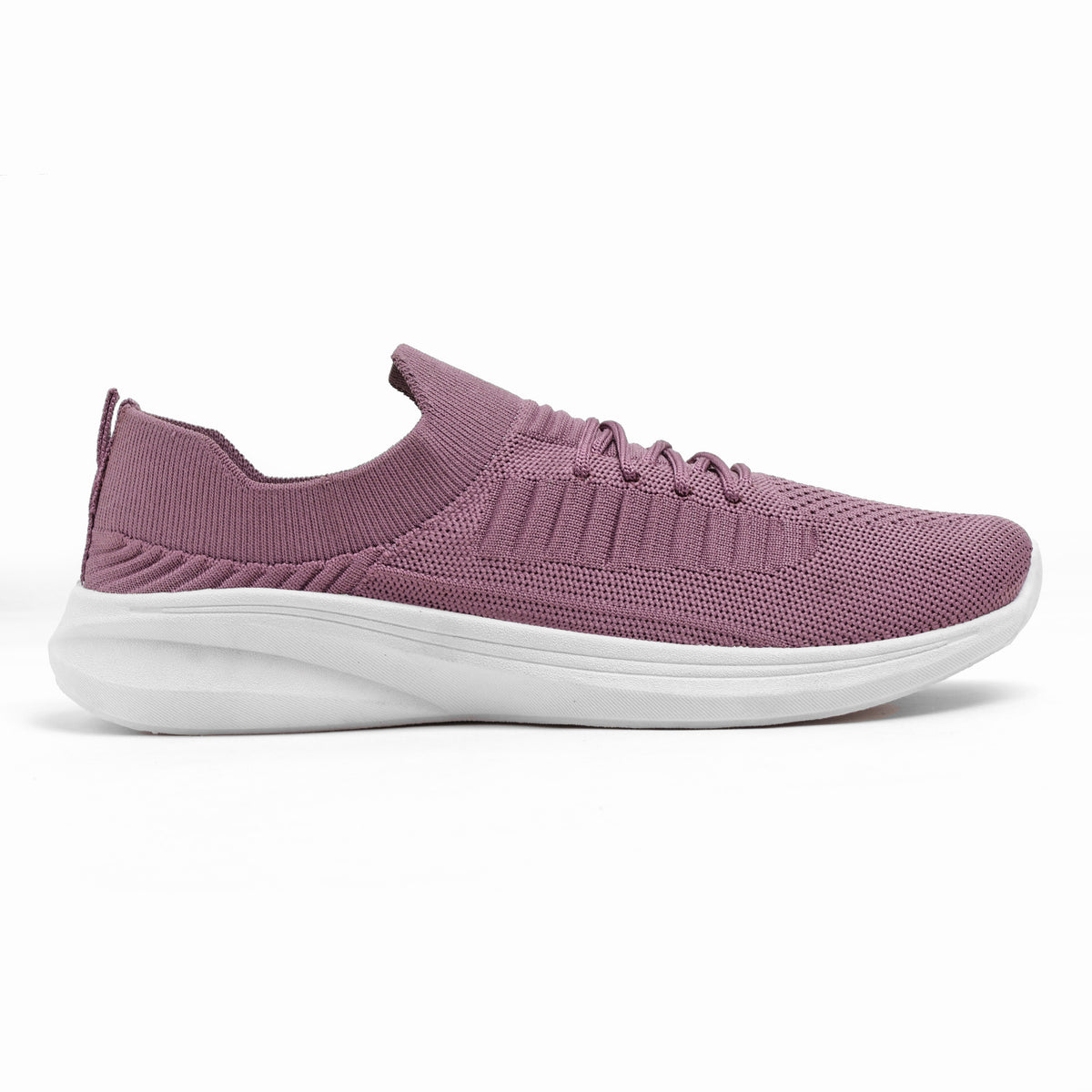 Women’s Mauve Knit Slip-On Sneakers – Lightweight Comfort Walking Shoes