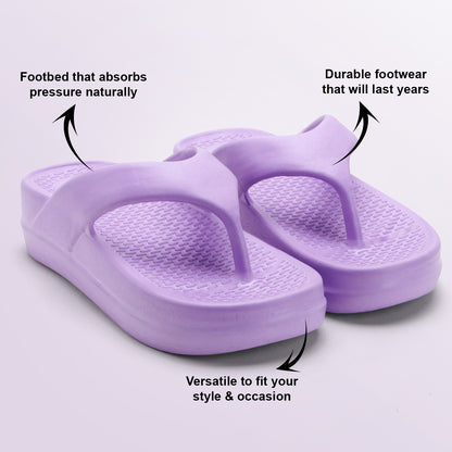 Women’s Purple Platform Flip-Flop Sandals – Stylish Casual Slippers