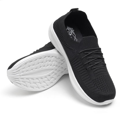 Women’s Black Lightweight Mesh Sneakers – Stylish & Comfortable Everyday Shoes