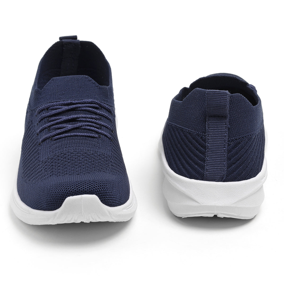 Women’s Navy Blue Lightweight Knit Sneakers – Comfortable & Stylish Casual Shoes