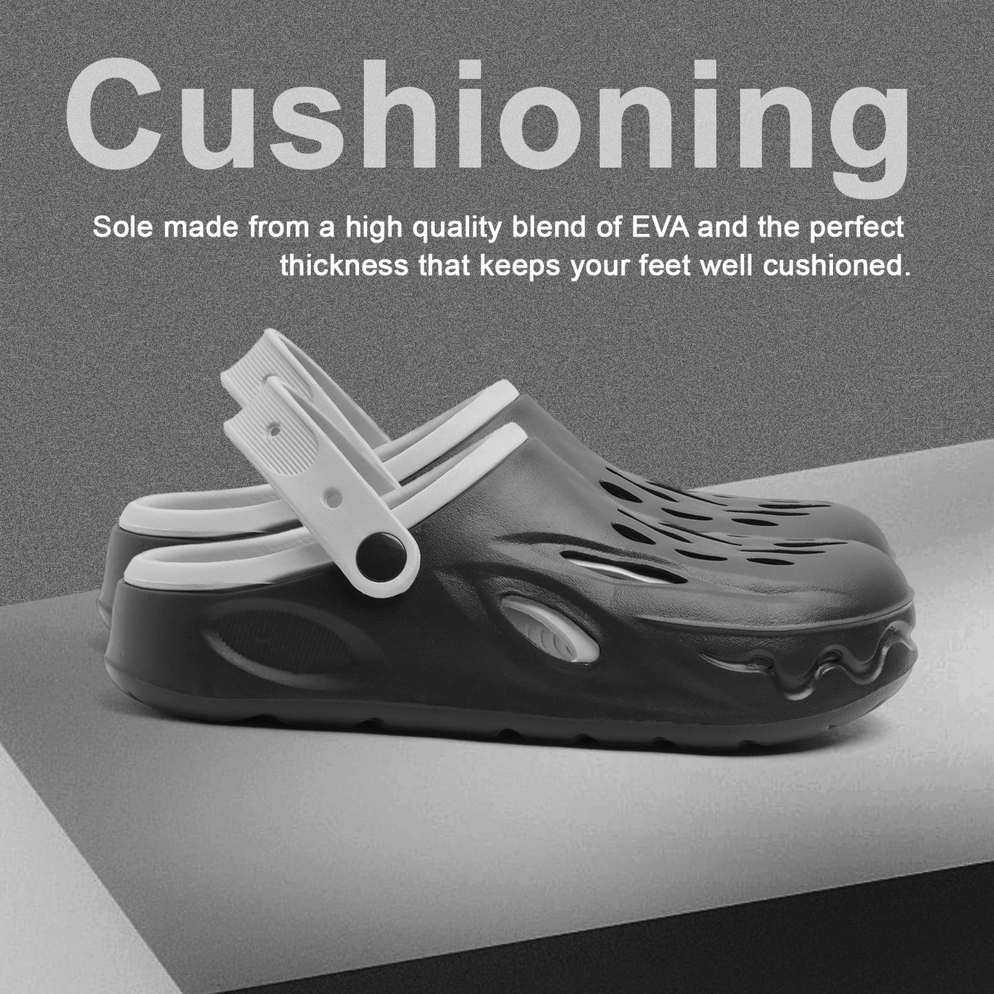 Unisex Comfort Clogs – Black | Lightweight, Anti-Slip & Water-Friendly