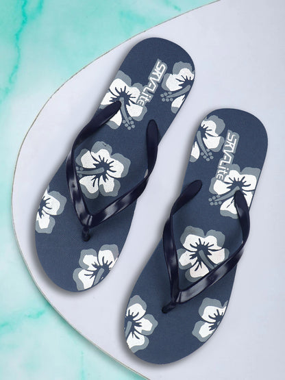 Flower Print Flip Flops – Comfortable & Trendy Slippers
