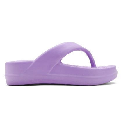 Women’s Purple Platform Flip-Flop Sandals – Stylish Casual Slippers