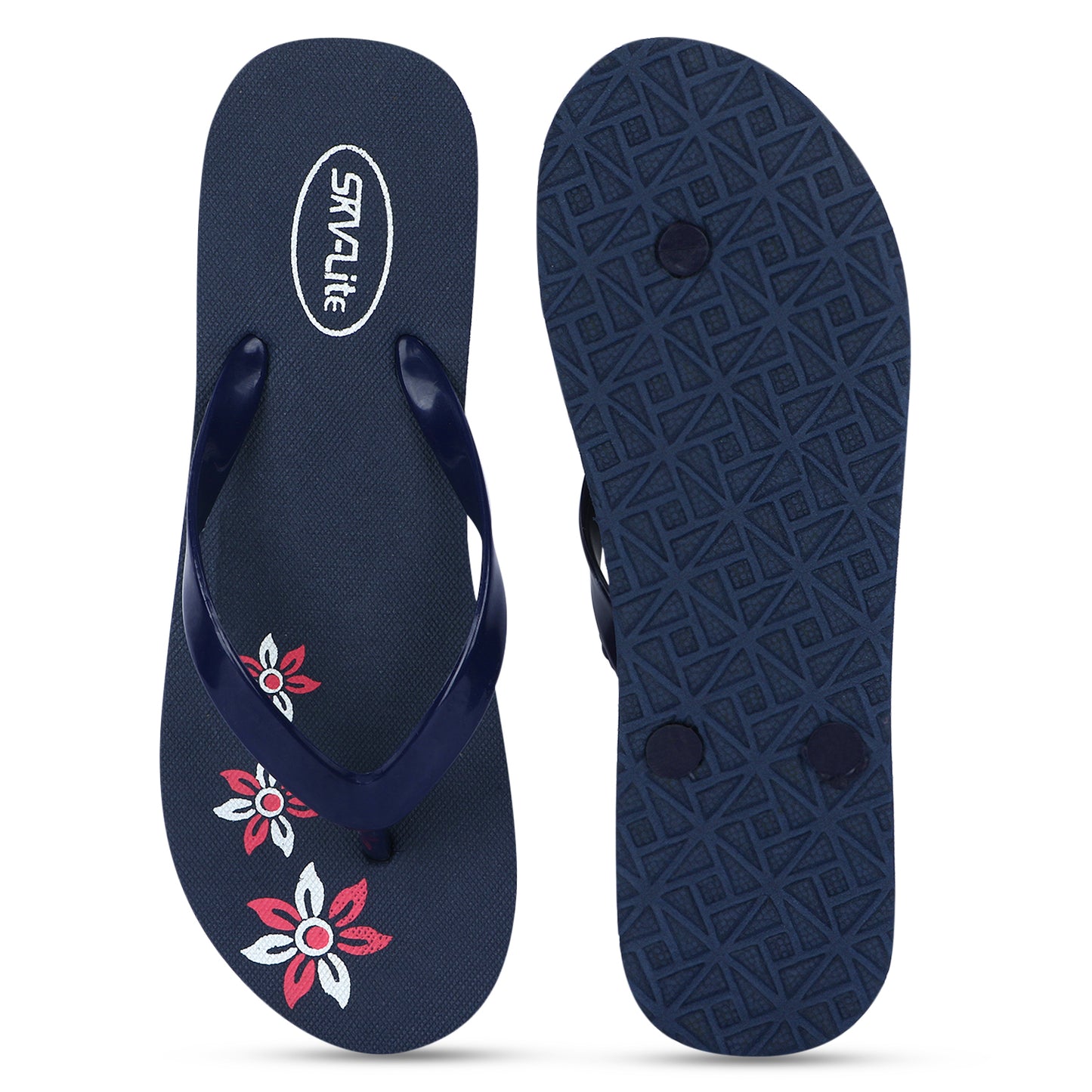 Cordmans BloomStep – Women’s Navy Blue Floral Flip-Flops