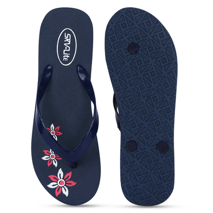 Cordmans BloomStep – Women’s Navy Blue Floral Flip-Flops