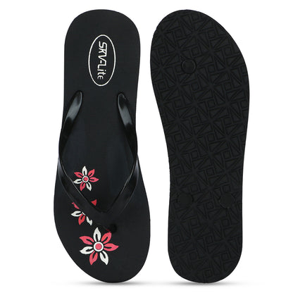 Cordmans BloomStep – Women’s Black Floral Flip-Flops