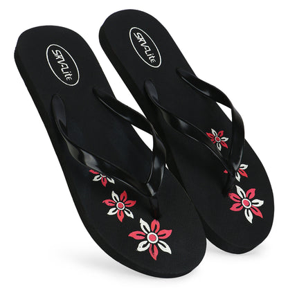 Cordmans BloomStep – Women’s Black Floral Flip-Flops