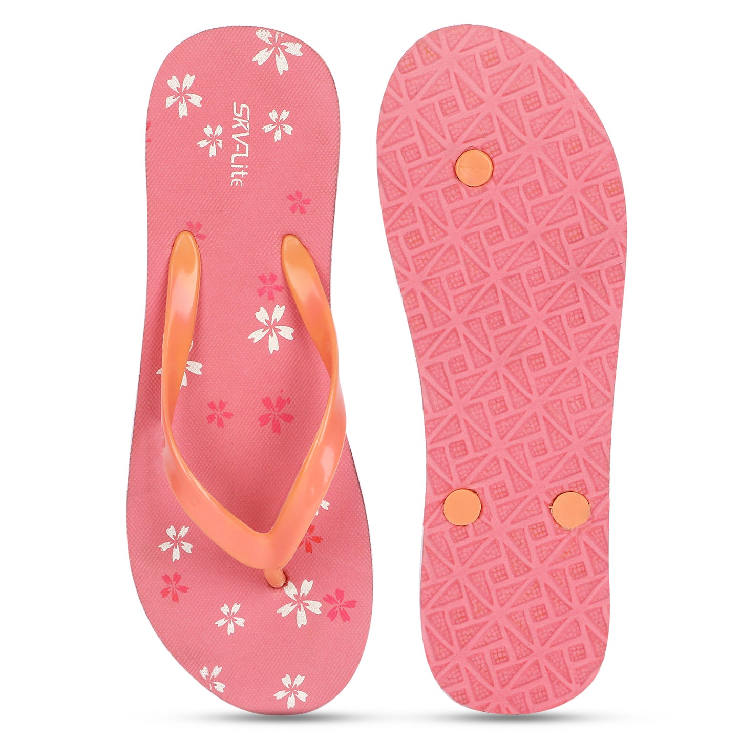 Stylish Women’s Floral Printed Flip-Flops