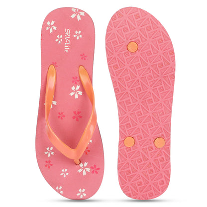 Stylish Women’s Floral Printed Flip-Flops