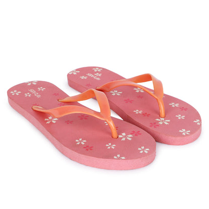 Stylish Women’s Floral Printed Flip-Flops