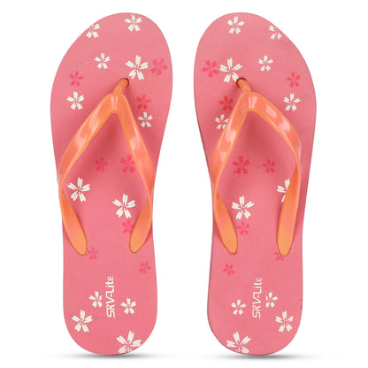 Stylish Women’s Floral Printed Flip-Flops