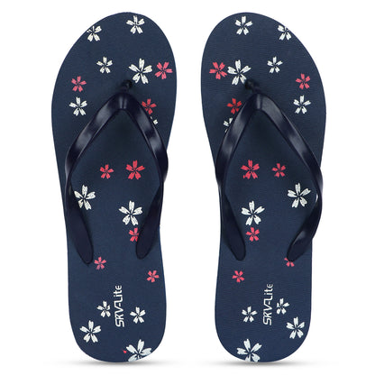 Stylish Women’s Floral Printed Flip-Flops