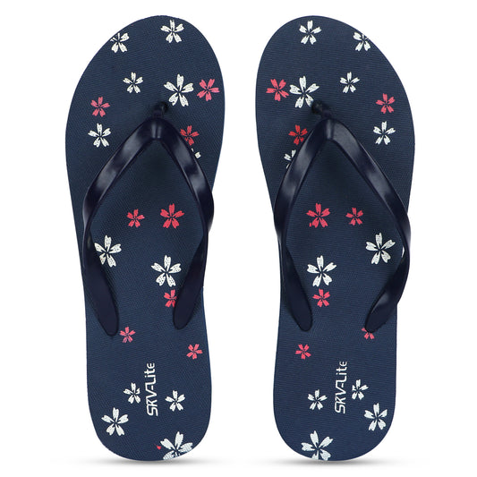 Stylish Women’s Floral Printed Flip-Flops