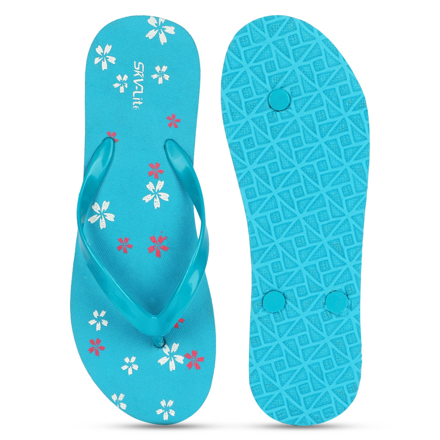 Stylish Women’s Floral Printed Flip-Flops