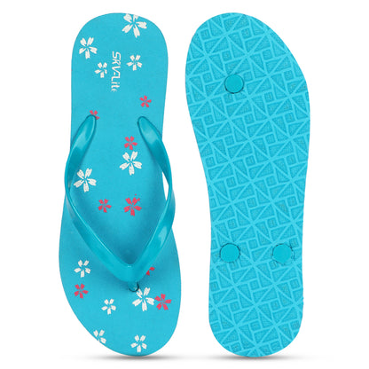 Stylish Women’s Floral Printed Flip-Flops