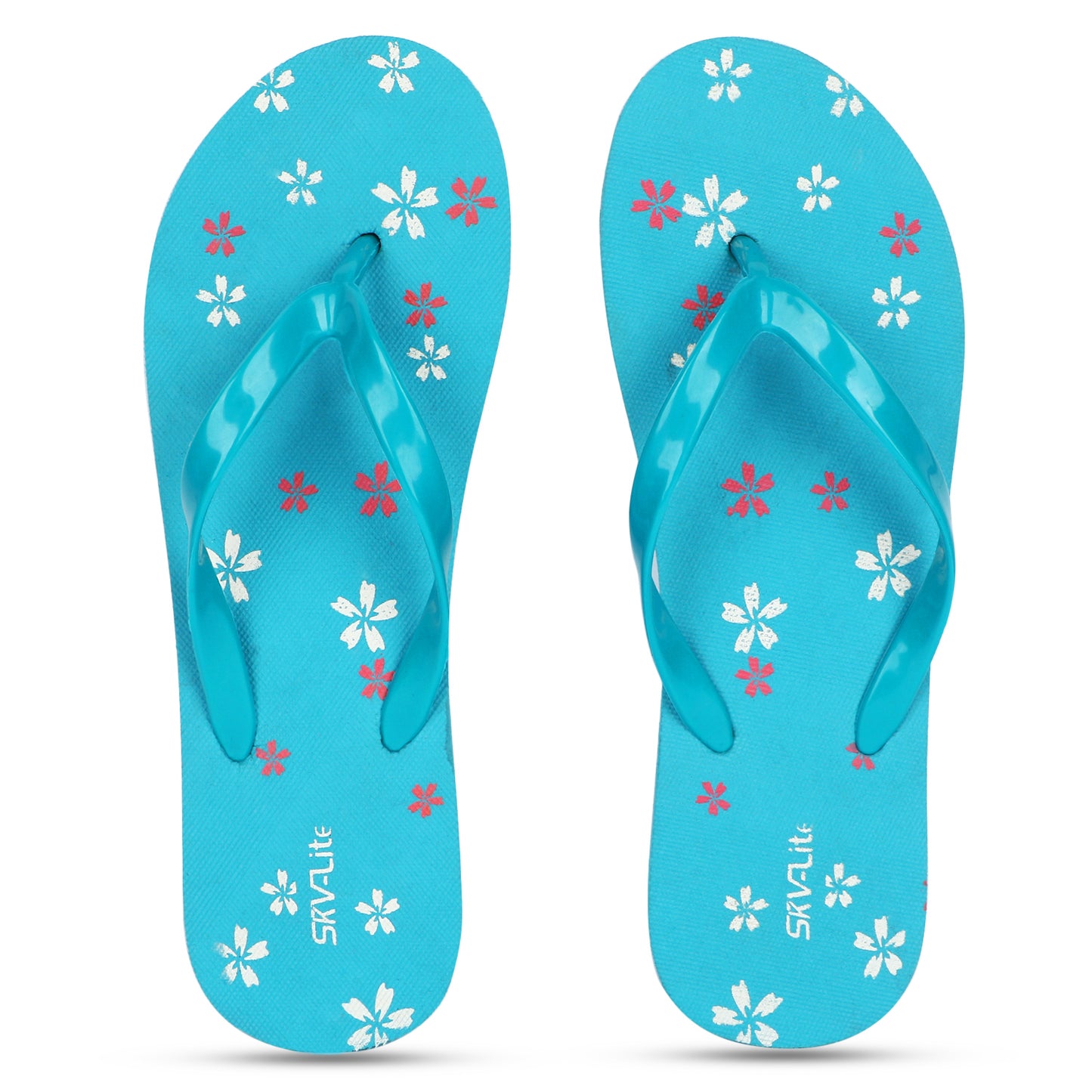 Cordmans AquaBloom Duo – Pack of 2 Women’s Aqua Floral Flip-Flops