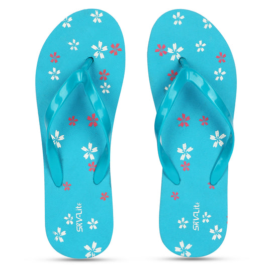 Stylish Women’s Floral Printed Flip-Flops