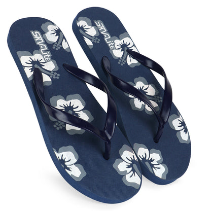 Flower Print Flip Flops – Comfortable & Trendy Slippers